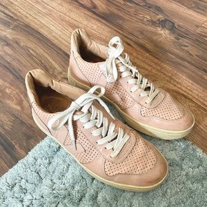 veja bastille v-10 pink leather sneakers eu 39 8